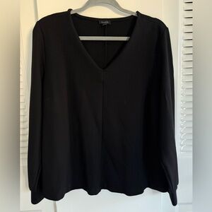 Talbot’s Black V-Neck Women's Top XL